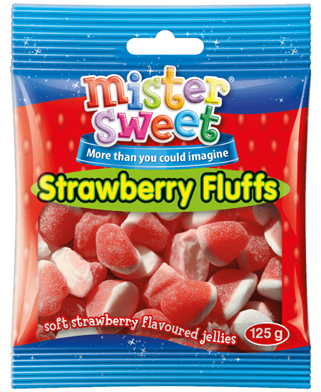 Mister Sweet Strawberry Fluffs (1x125g)