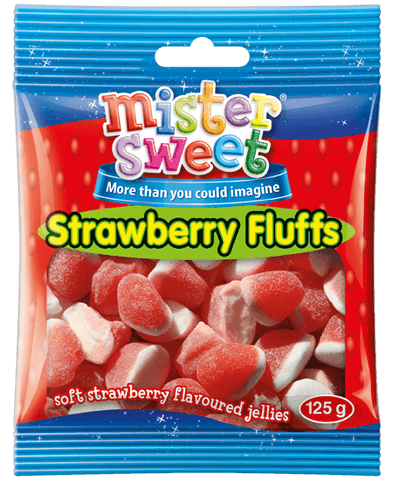 Mister Sweet Strawberry Fluffs (1x125g)