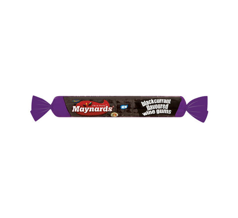 MAYNARDS Wine Gum Rolls Blackcurrent 39g
